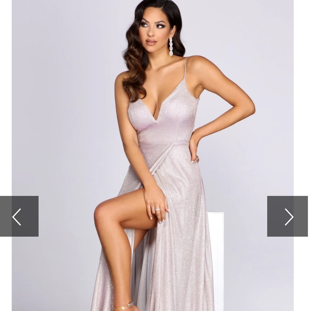 EMELIE GLITTER SHINE A-LINE DRESS - New w/ Tag